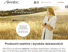 Tablet Screenshot of brotex.pl